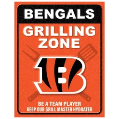 NFL Grill Zone Metal Sign