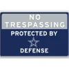 NFL No Trespassing Metal Sign