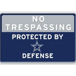 NFL No Trespassing Metal Sign