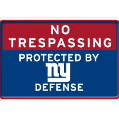 NFL No Trespassing Metal Sign