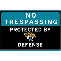 NFL No Trespassing Metal Sign