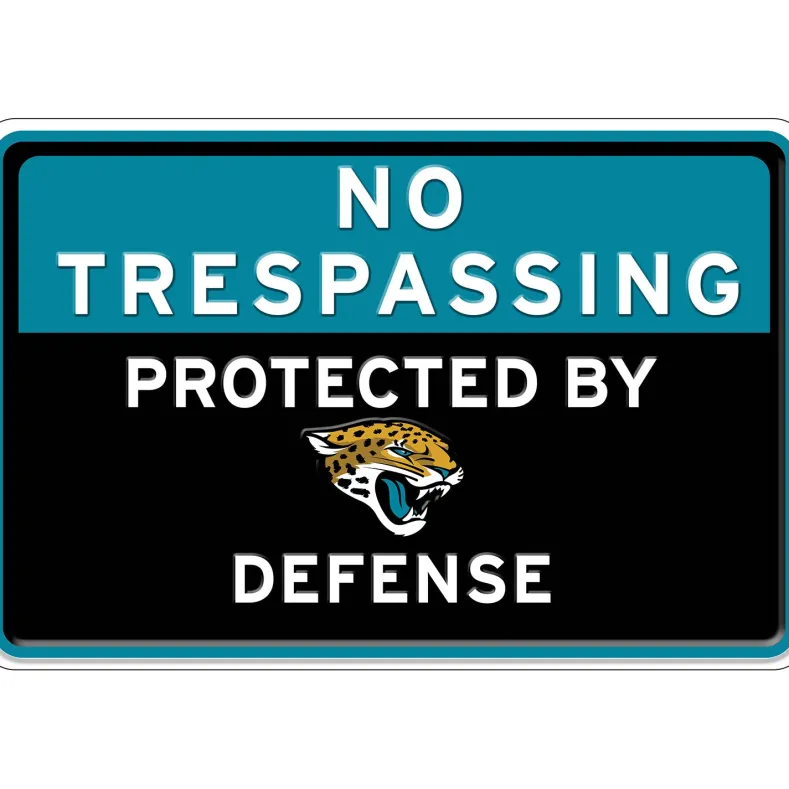 NFL No Trespassing Metal Sign