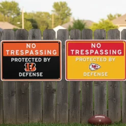 NFL No Trespassing Metal Sign