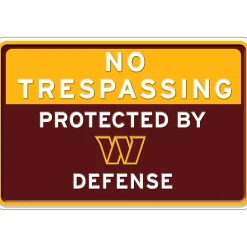 NFL No Trespassing Metal Sign