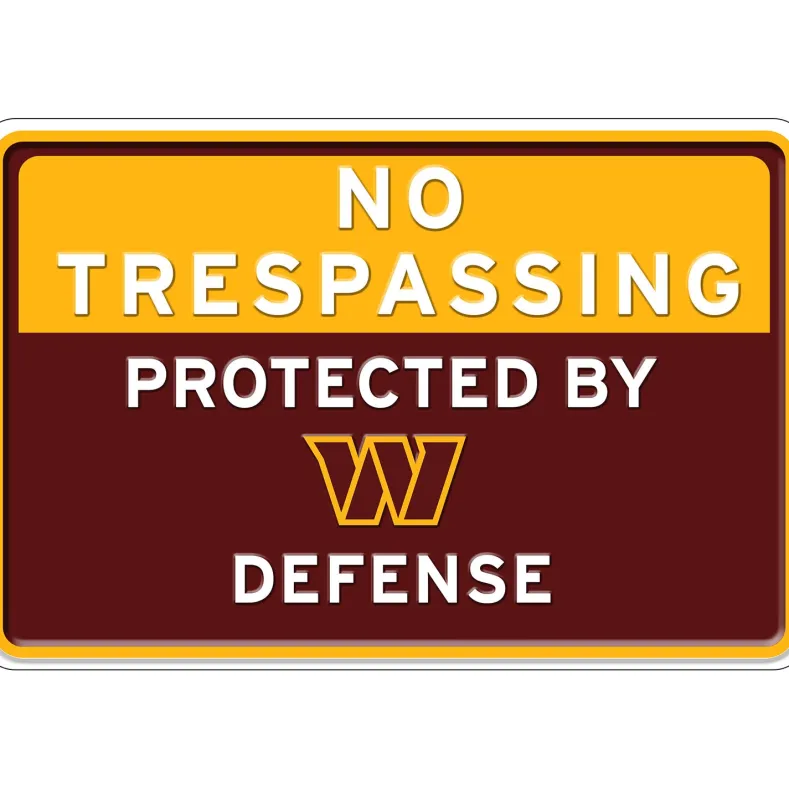 NFL No Trespassing Metal Sign