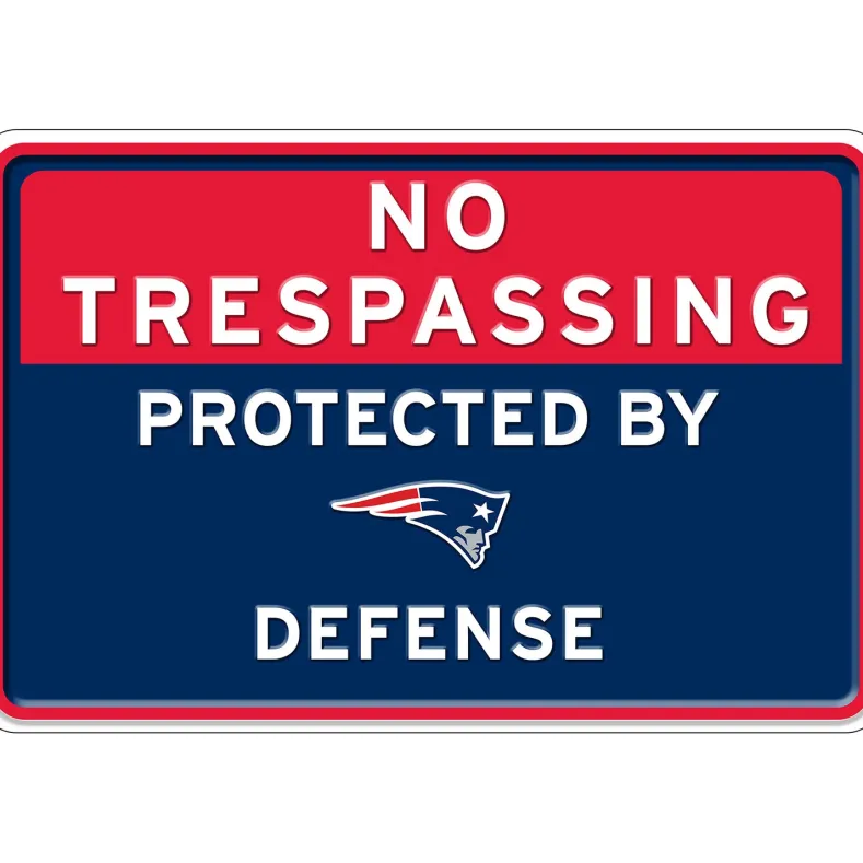NFL No Trespassing Metal Sign