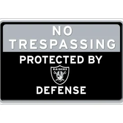 NFL No Trespassing Metal Sign