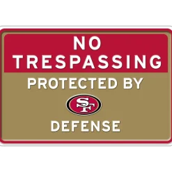 NFL No Trespassing Metal Sign