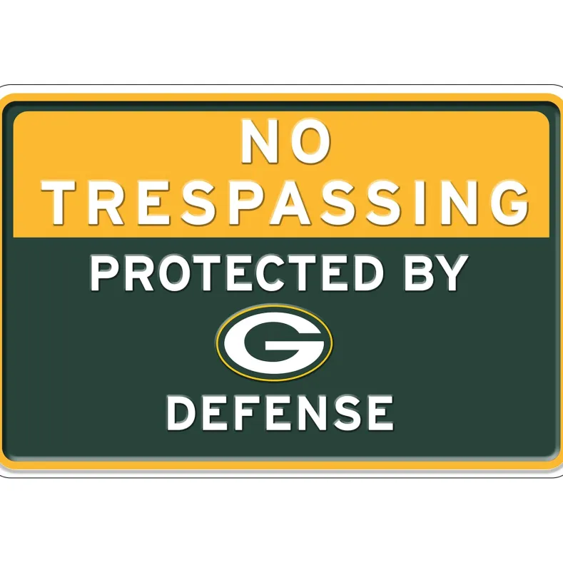 NFL No Trespassing Metal Sign