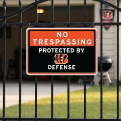 NFL No Trespassing Metal Sign