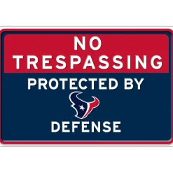 NFL No Trespassing Metal Sign