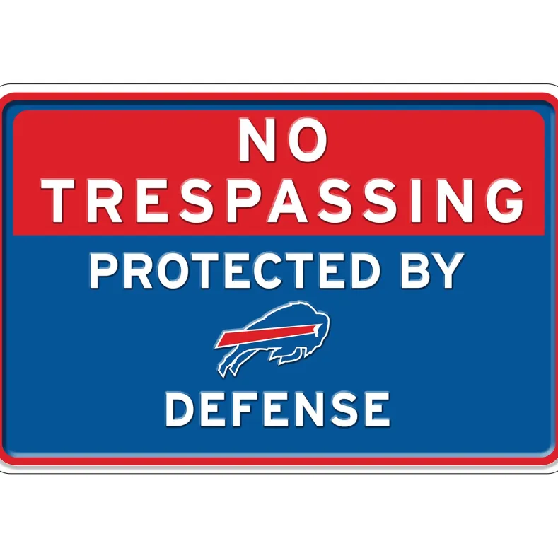 NFL No Trespassing Metal Sign