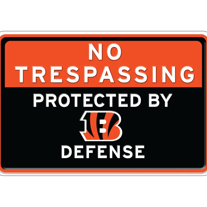 NFL No Trespassing Metal Sign