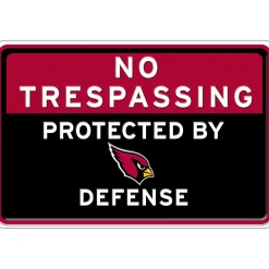 NFL No Trespassing Metal Sign