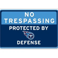 NFL No Trespassing Metal Sign