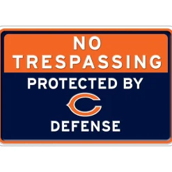 NFL No Trespassing Metal Sign