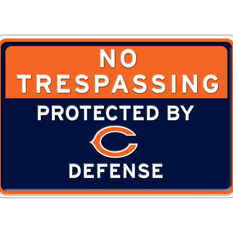 NFL No Trespassing Metal Sign