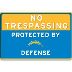 NFL No Trespassing Metal Sign