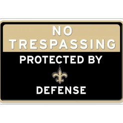 NFL No Trespassing Metal Sign