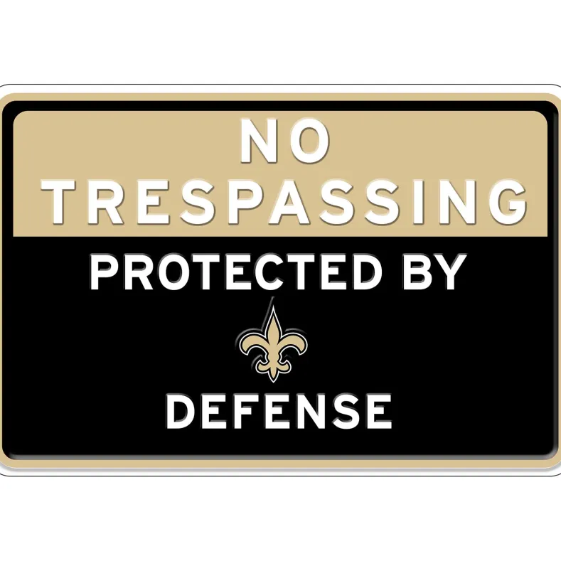 NFL No Trespassing Metal Sign
