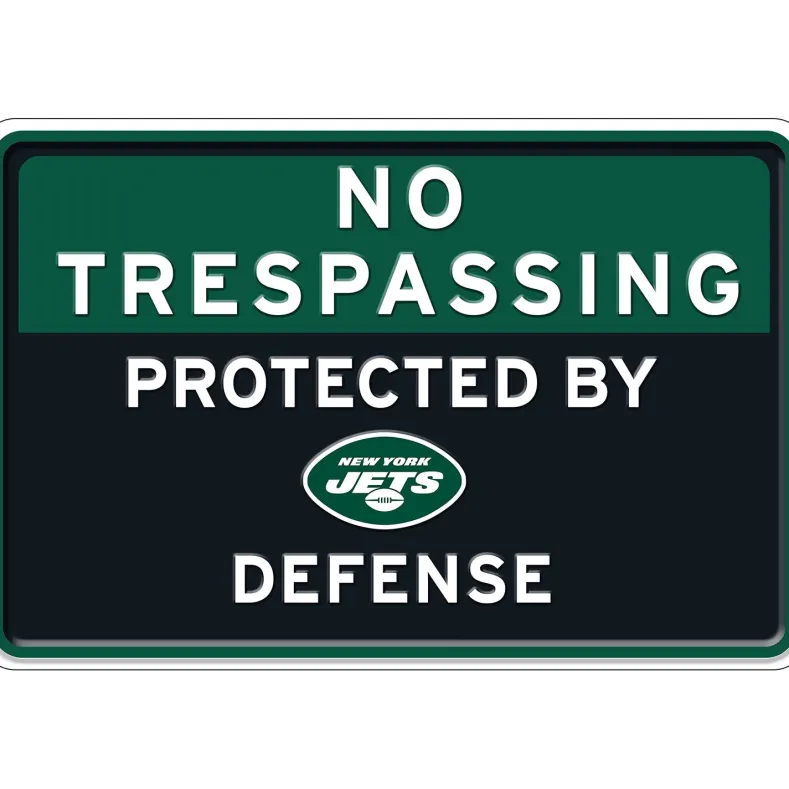 NFL No Trespassing Metal Sign