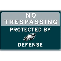 NFL No Trespassing Metal Sign