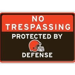 NFL No Trespassing Metal Sign