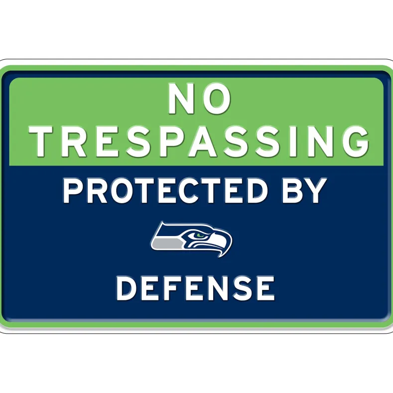 NFL No Trespassing Metal Sign