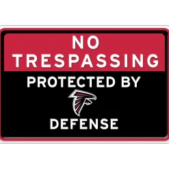 NFL No Trespassing Metal Sign