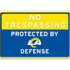 NFL No Trespassing Metal Sign