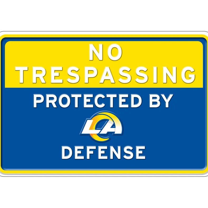 NFL No Trespassing Metal Sign
