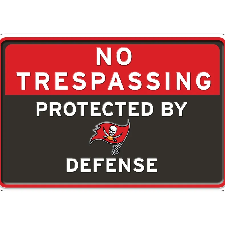NFL No Trespassing Metal Sign