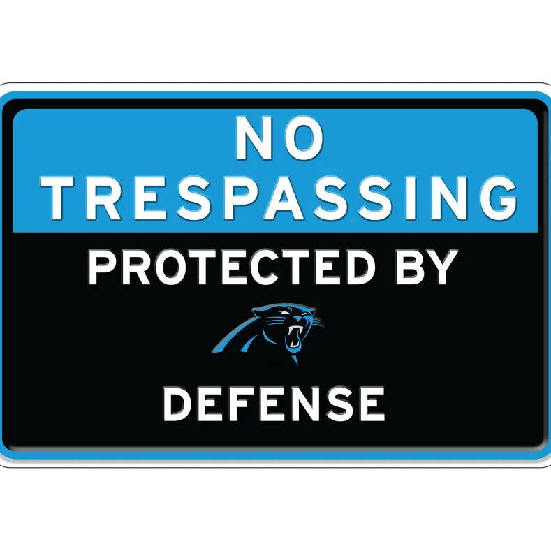 NFL No Trespassing Metal Sign