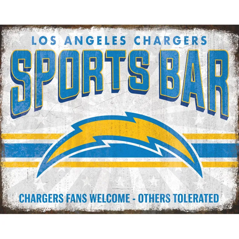 NFL Sports Bar Metal Sign