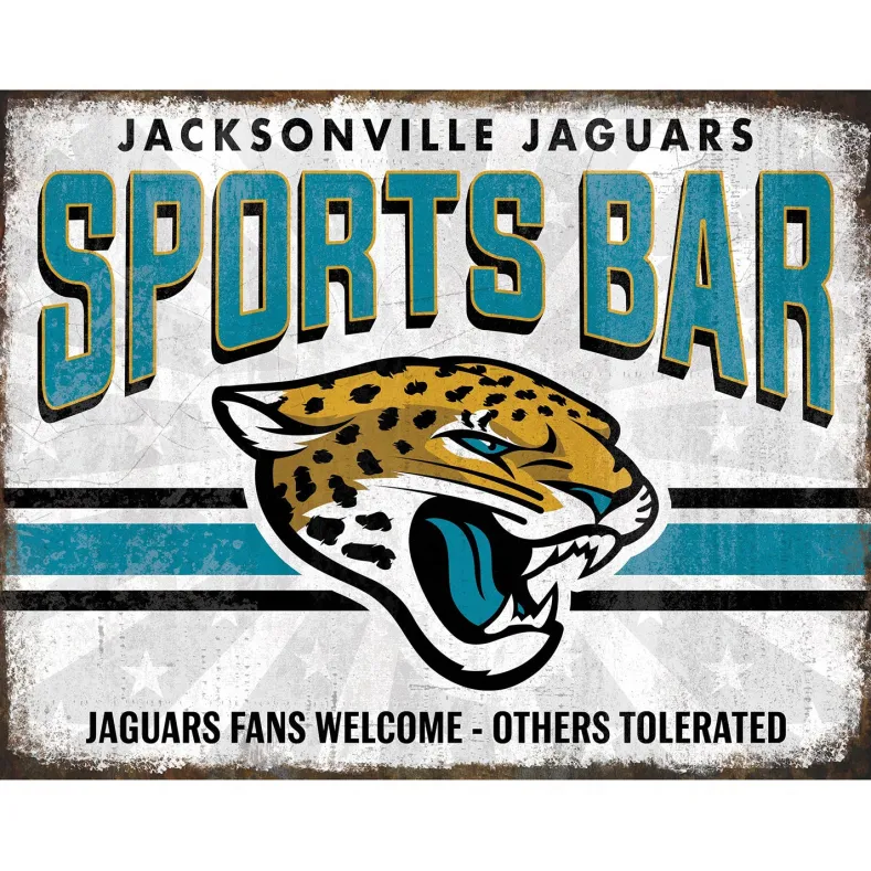 NFL Sports Bar Metal Sign