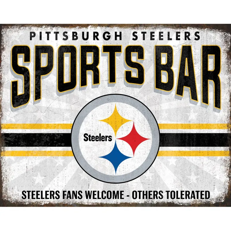 NFL Sports Bar Metal Sign