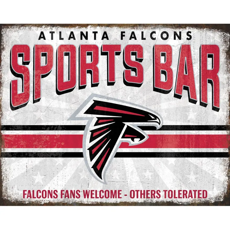 NFL Sports Bar Metal Sign