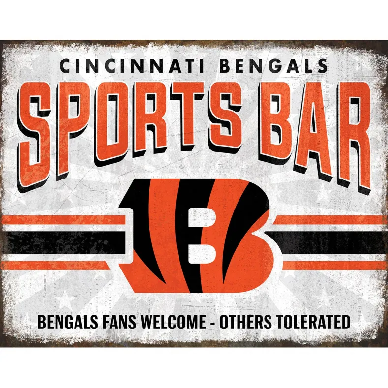 NFL Sports Bar Metal Sign