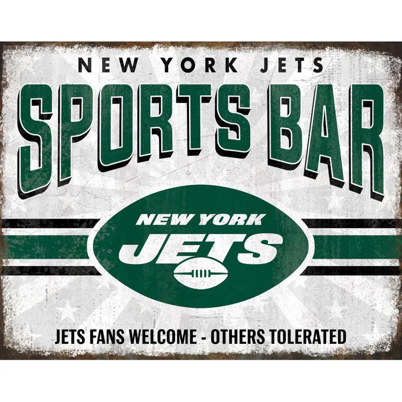 NFL Sports Bar Metal Sign
