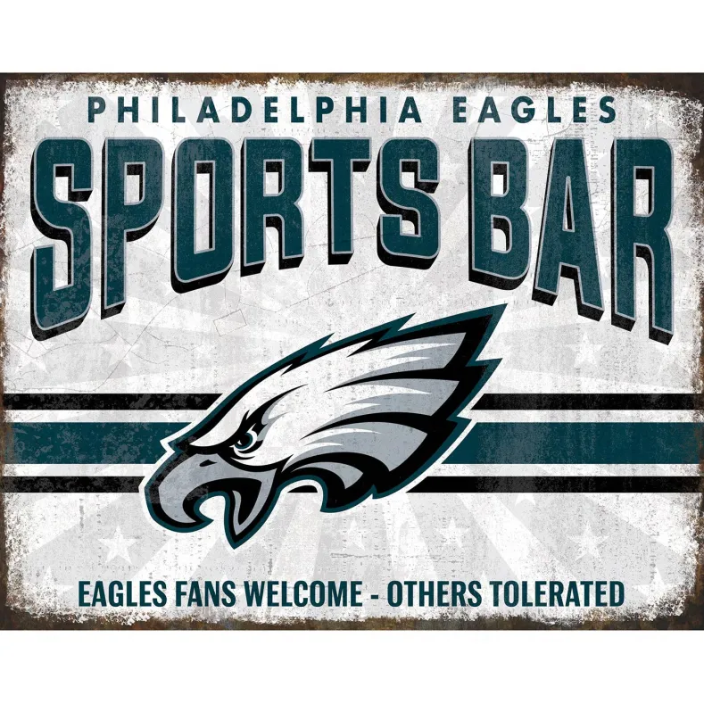 NFL Sports Bar Metal Sign