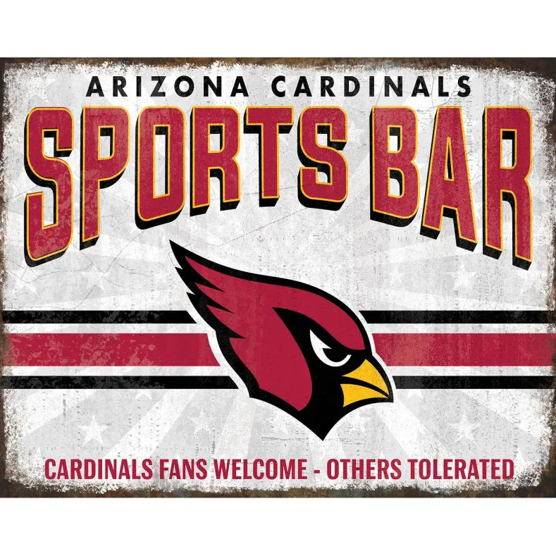 NFL Sports Bar Metal Sign