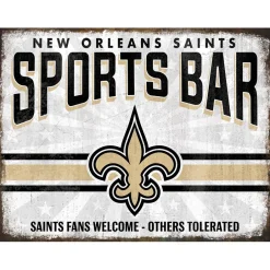 NFL Sports Bar Metal Sign