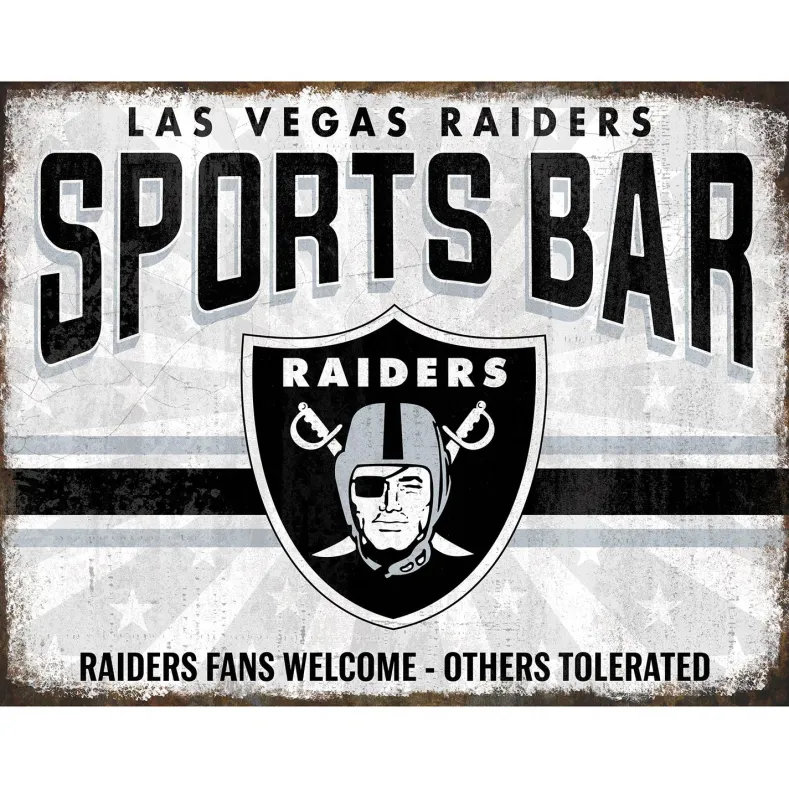 NFL Sports Bar Metal Sign
