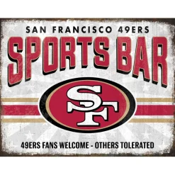 NFL Sports Bar Metal Sign