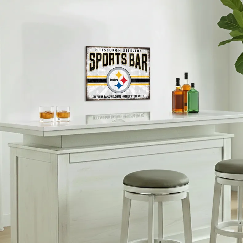 NFL Sports Bar Metal Sign
