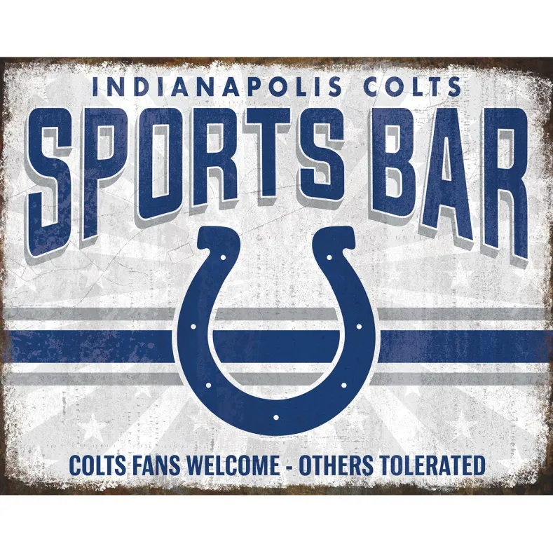 NFL Sports Bar Metal Sign
