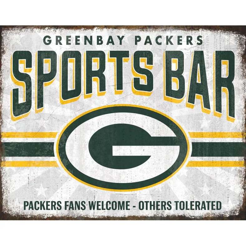 NFL Sports Bar Metal Sign
