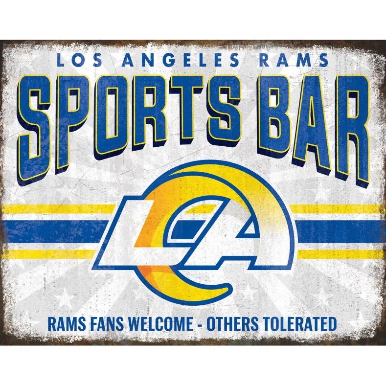 NFL Sports Bar Metal Sign