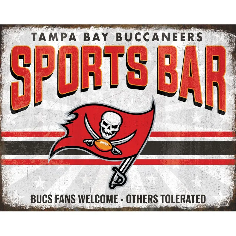 NFL Sports Bar Metal Sign
