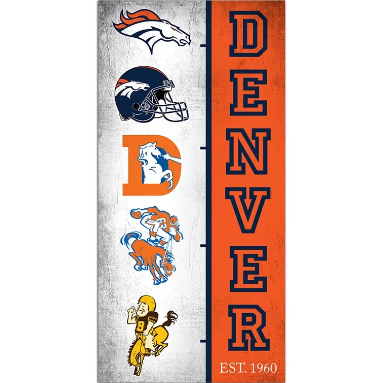 NFL Team Logo History Sign